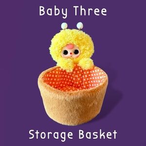 Baby Three Storage Basket Plush Honey Bee
